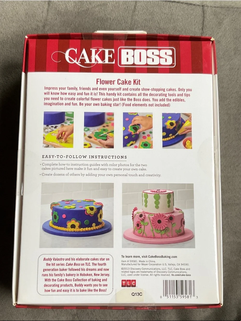 Flower Cake Kit - 25 piece Multicolor Decorating Set - Cake Boss